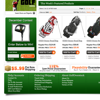 Golf Overstock