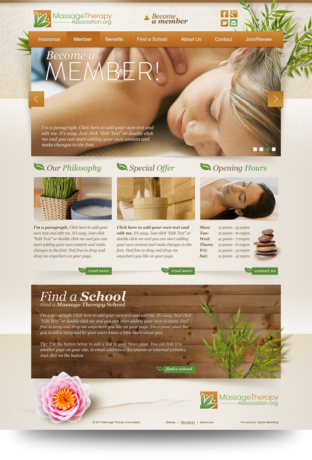 Massage Therapy Association Web Design And Internet Marketing