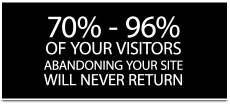 70 to 96% of visitors will not return